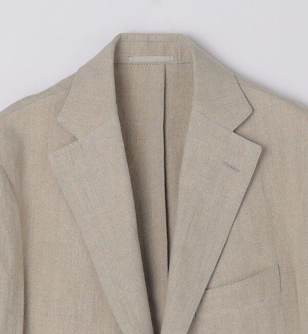 SHIPS「SHIPS: リネン ソリッド シャツ ジャケット」|テーラードジャケット|