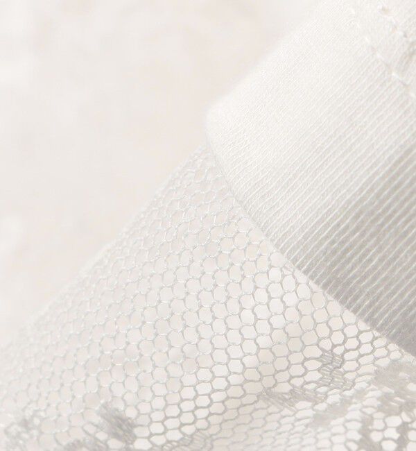 SHIPS for women「【WEB限定】ラッセル レース ドッキング TEE」|Tシャツ・カットソー|