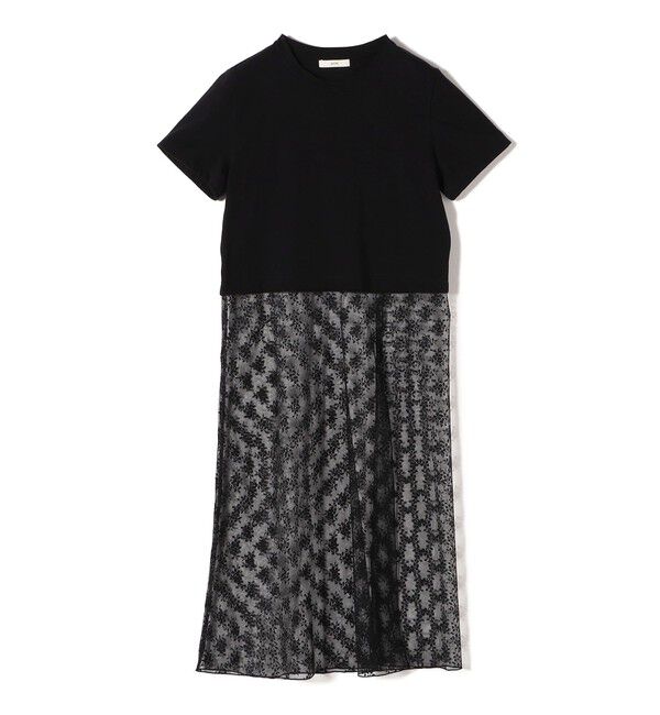 SHIPS for women「【WEB限定】ラッセル レース ドッキング TEE」|Tシャツ・カットソー|