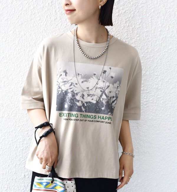 SHIPS for women「【SHIPS別注】81BRANCA:フォト ワイド TEE」|Tシャツ・カットソー|