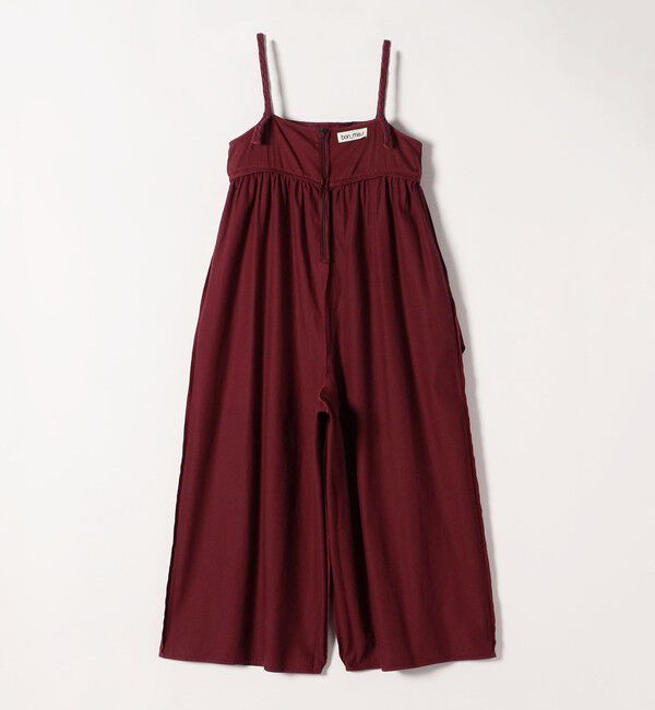 SHIPS any「bon_meur:〈手洗い可能〉ロープ編み コットン ワイド ギャザー サロペット」|オールインワン|