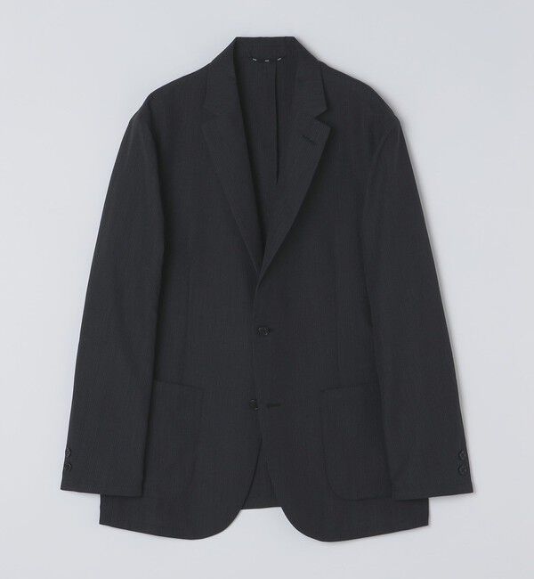 SHIPS「SHIPS: シアサッカー ジャケット」|テーラードジャケット|ネイビー