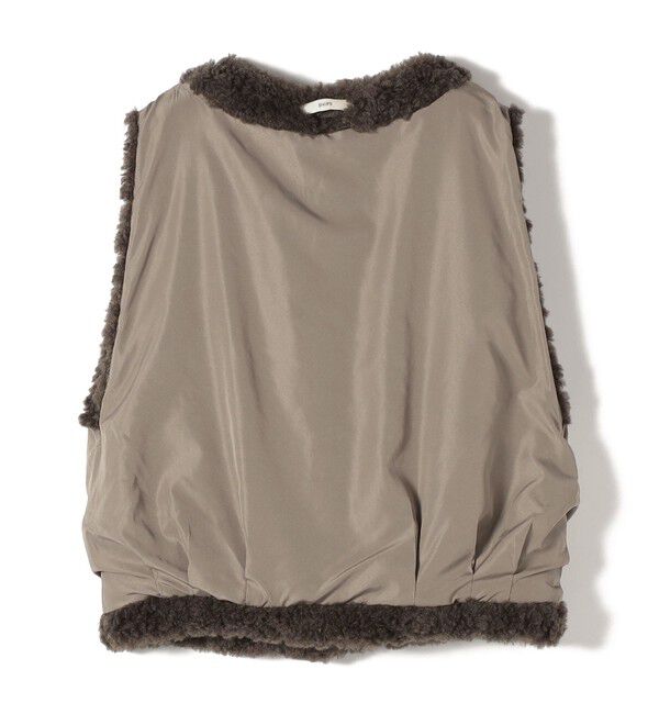 SHIPS for women「ランダム ファー ショート ジレ」|ベスト・ジレ|