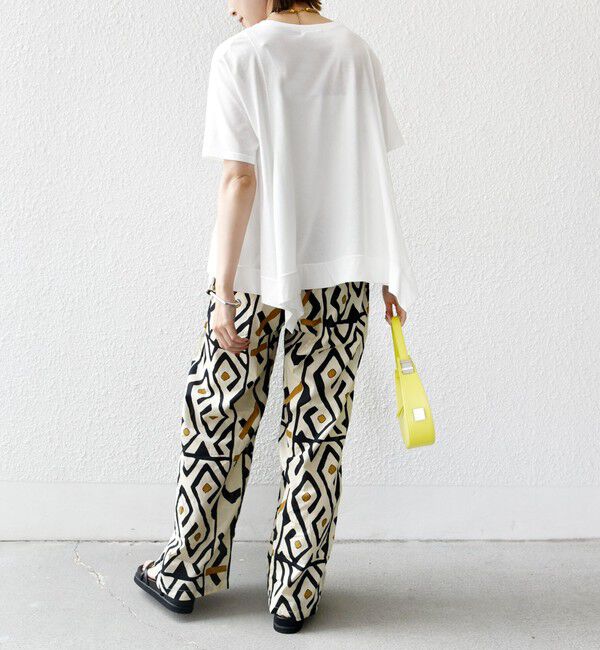 SHIPS for women「ヘムフレア ショート スリーブ プルオーバー」|Tシャツ・カットソー|