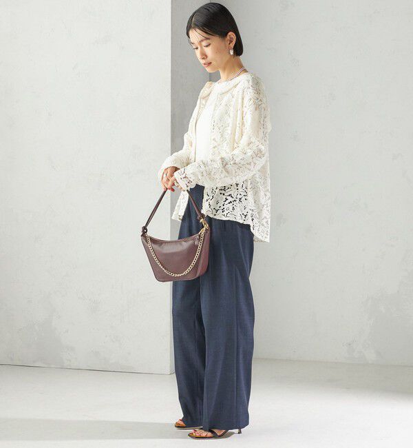 SHIPS for women「〈手洗い可能〉レース ジップアップ パーカ」|パーカー|