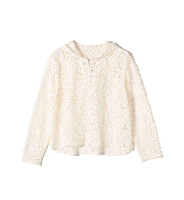 SHIPS for women「〈手洗い可能〉レース ジップアップ パーカ」|パーカー|