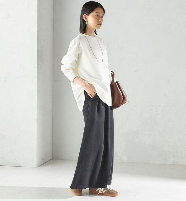 SHIPS for women「〈手洗い可能〉ガゼット デザイン ジョーゼット カットソー」|Tシャツ・カットソー|