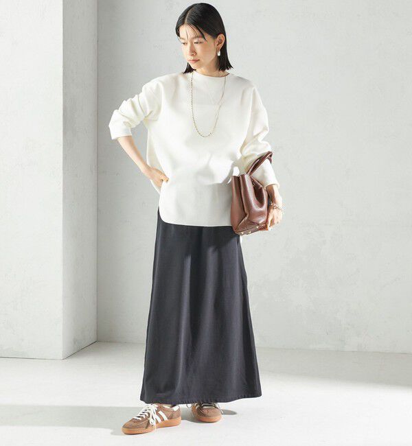 SHIPS for women「〈手洗い可能〉ガゼット デザイン ジョーゼット カットソー」|Tシャツ・カットソー|