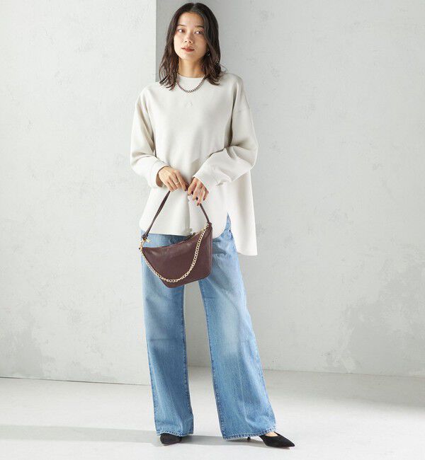 SHIPS for women「〈手洗い可能〉ガゼット デザイン ジョーゼット カットソー」|Tシャツ・カットソー|