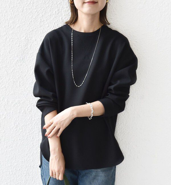 SHIPS for women「〈手洗い可能〉ガゼット デザイン ジョーゼット カットソー」|Tシャツ・カットソー|