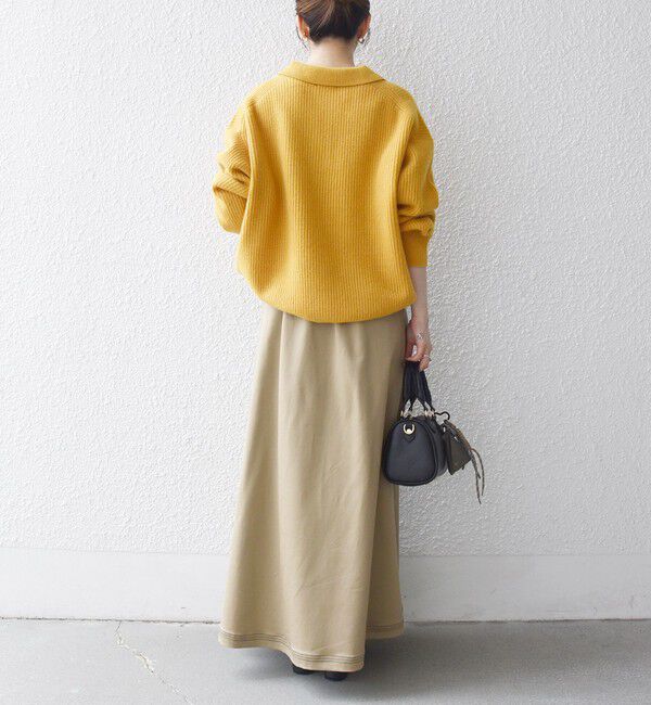 SHIPS any「SHIPS any:〈手洗い可能〉AQUA カシミヤ ミックス ポロ ニット」|ニット・セーター|