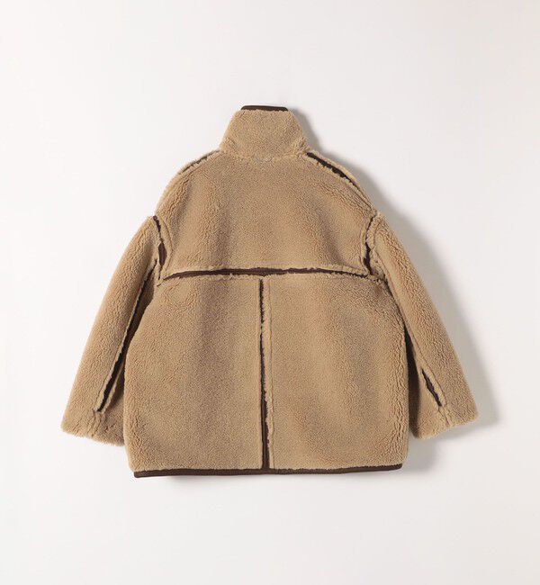 quaranciel「quaranciel: ムートンライク ボア ボンディング ジャケット コート」|その他|