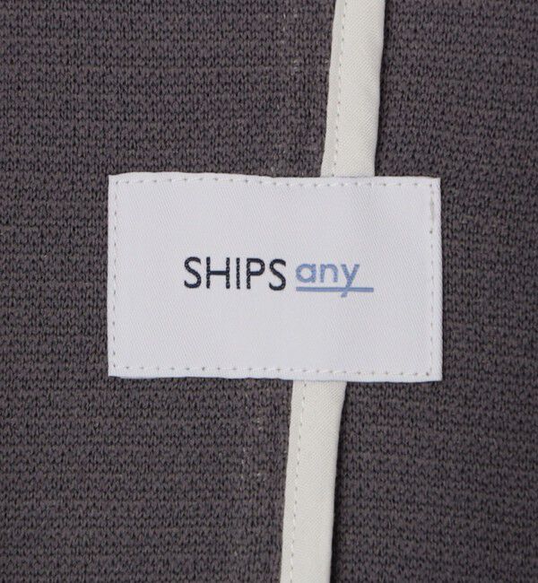 SHIPS any「SHIPS any:〈洗濯機可能〉TEXBRID(R) タックハニカム ニッティング ジャケット 25AW◇」|テーラードジャケット|