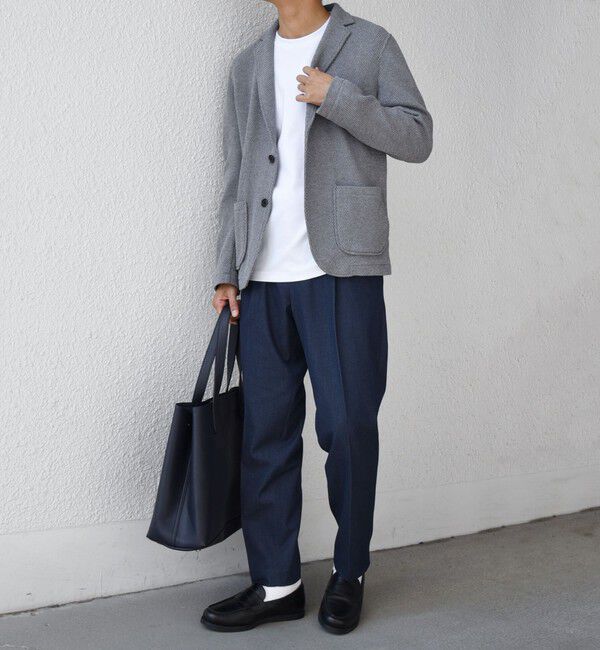 SHIPS any「SHIPS any:〈洗濯機可能〉TEXBRID(R) タックハニカム ニッティング ジャケット 25AW◇」|テーラードジャケット|