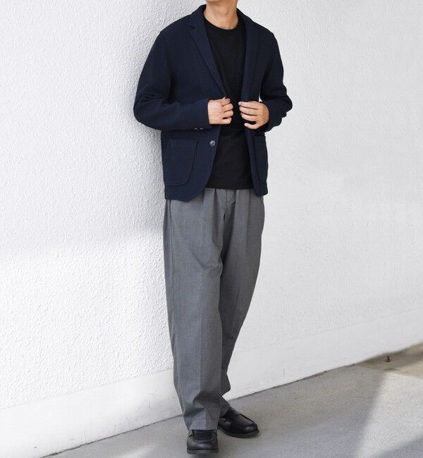 SHIPS any「SHIPS any:〈洗濯機可能〉TEXBRID(R) タックハニカム ニッティング ジャケット 25AW◇」|テーラードジャケット|