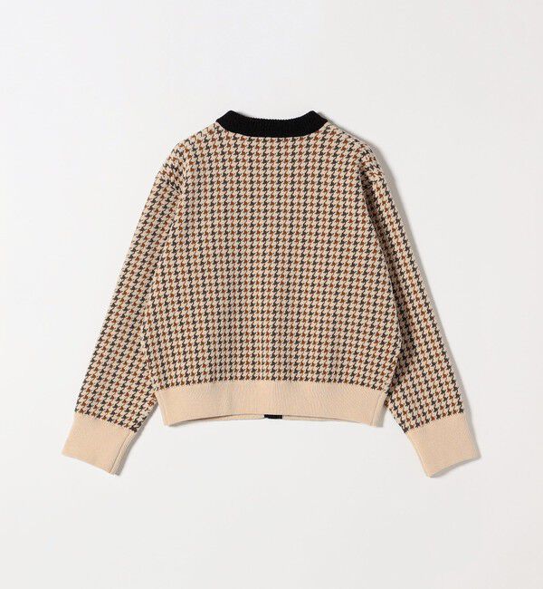 SHIPS any「SHIPS any:〈手洗い可能〉モールヤーン クルーネック 千鳥柄 カーディガン」|カーディガン|