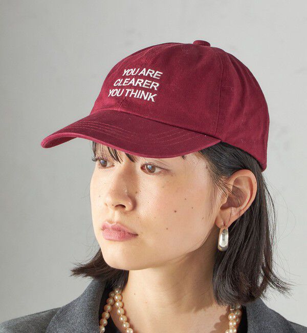 SHIPS for women「s.oyamadaコラボ: 刺繍 ロゴ キャップ」|キャップ・キャスケット|