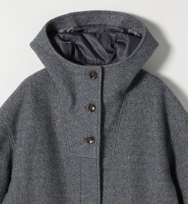 quaranciel「quaranciel: スタンドカラー フーデット ミディ コート」|その他|