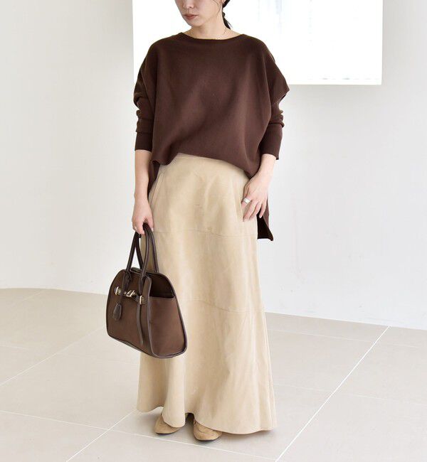 quaranciel「quaranciel:〈洗濯機可能〉ボートネック ワイド ニット プルオーバー」|ニット・セーター|