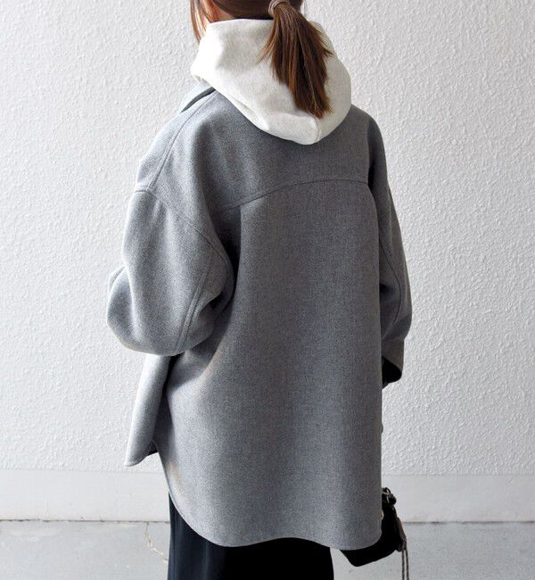 SHIPS any「SHIPS any: メルトン オーバー シャツ ジャケット」|テーラードジャケット|