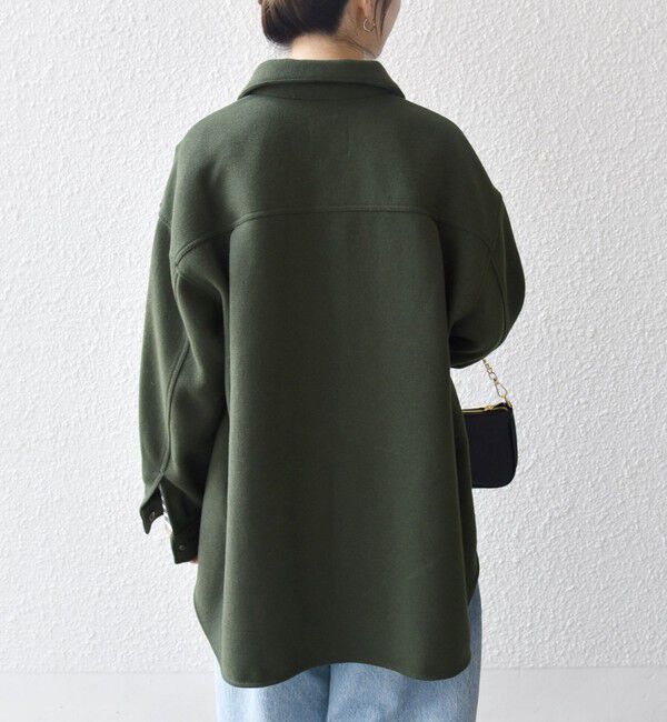 SHIPS any「SHIPS any: メルトン オーバー シャツ ジャケット」|テーラードジャケット|