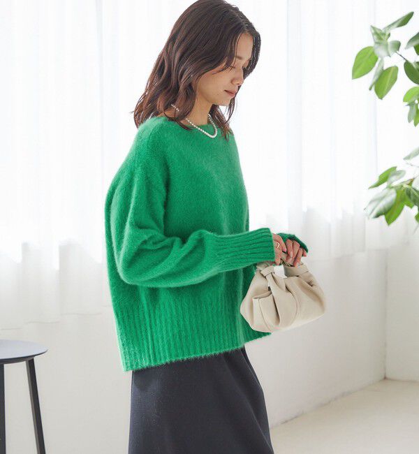 SHIPS for women「〈手洗い可能〉フォックス クルーネック ニット プルオーバー」|ニット・セーター|