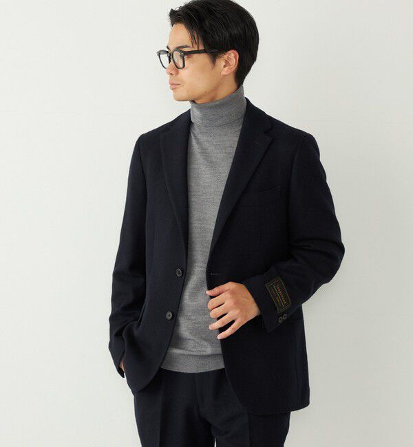 SHIPS Colors 「SHIPS Colors:尾州 リサイクル ツイード ジャケット(一部セットアップ対応)」|テーラードジャケット|ネイビー
