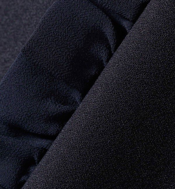 SHIPS for women「【SHIPS別注】kaene:〈洗濯機可能〉ダンボール フリル ロング ジレ（セレモニー対応可）」|ベスト・ジレ|