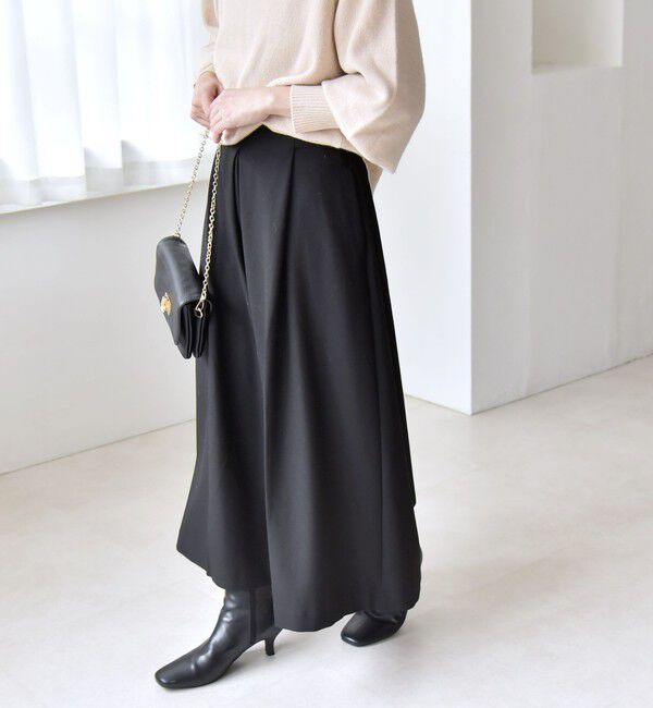 quaranciel「quaranciel:〈洗濯機可能〉ウォーム タック ワイド キュロット パンツ」|その他|