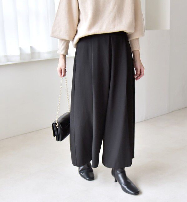 quaranciel「quaranciel:〈洗濯機可能〉ウォーム タック ワイド キュロット パンツ」|その他|