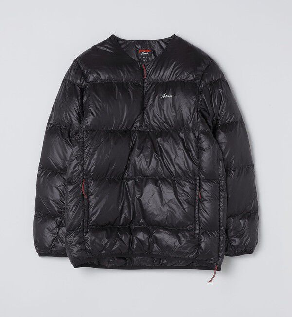 SHIPS「NANGA: MOUNTAIN LODGE DOWN CREW」|ダウン|ブラック