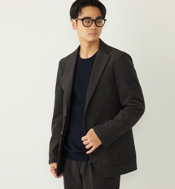 SHIPS Colors 「SHIPS Colors:〈手洗い可能〉コーデュロイ ジャケット(セットアップ対応可能)」|テーラードジャケット|