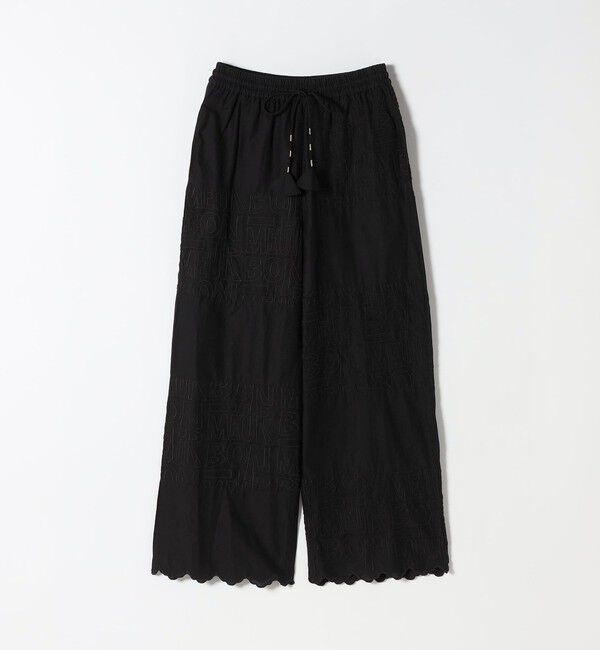 SHIPS any「bon_meur:〈洗濯機可能〉ロゴ エンブロイダリー パッチワーク ワイド パンツ」|その他|