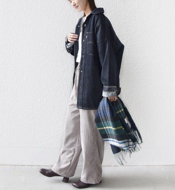 SHIPS for women「〈洗濯機可能〉TUMUGITO(R) コーデュロイ ドロスト パンツ 2」|その他|