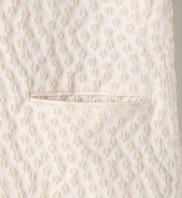 SHIPS for women「ミニ フラワー ジャカード パール モチーフ ボタン ジレ（セレモニー対応可）」|ベスト・ジレ|