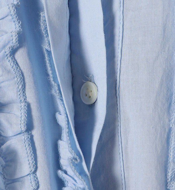 SHIPS any「SHIPS any:〈洗濯機可能〉キャンブリック Aライン フリル シャツ ワンピース」|ワンピース|