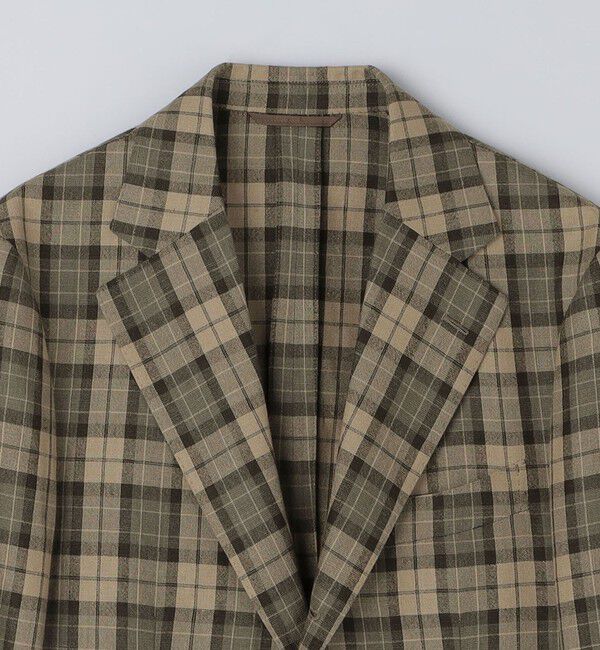 SHIPS「SHIPS: MOON チェック ライト ジャケット」|テーラードジャケット|