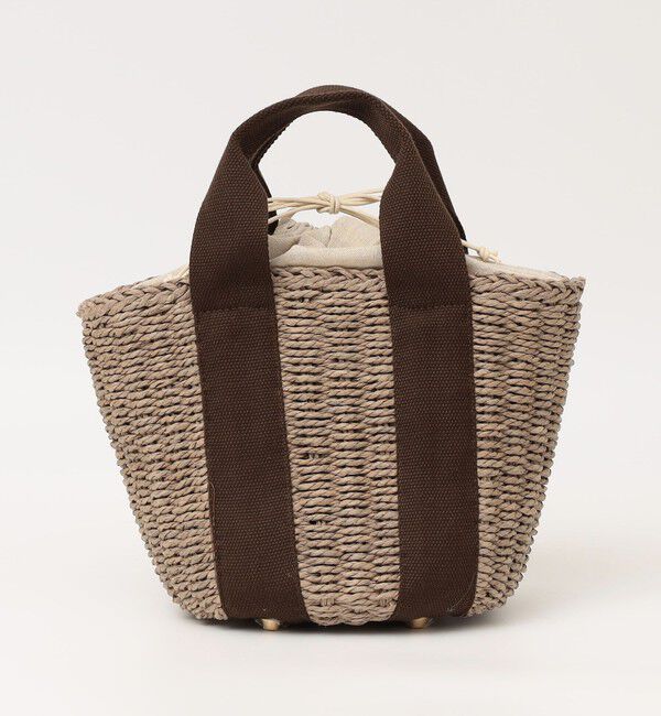 quaranciel「quaranciel: バイカラー テープハンドル ペーパー トート バッグ」|トートバッグ|