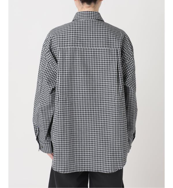 OUTDOOR PRODUCTS Usual Things「コットンサッカーチェックワイドシャツ セットアップ対応」|シャツ・ブラウス|