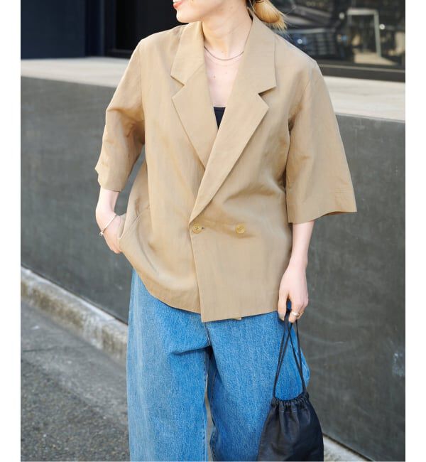 OUTDOOR PRODUCTS Usual Things「リヨセルタイプライターハーフスリーブジャケット」|その他|ベージュ