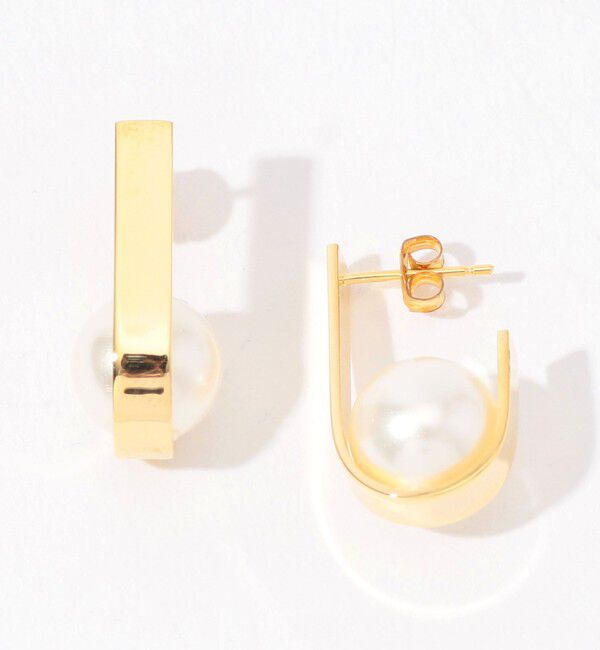 TOMORROWLAND GOODS「【別注】januka シェルパールピアス」|ピアス|12 ホワイト系