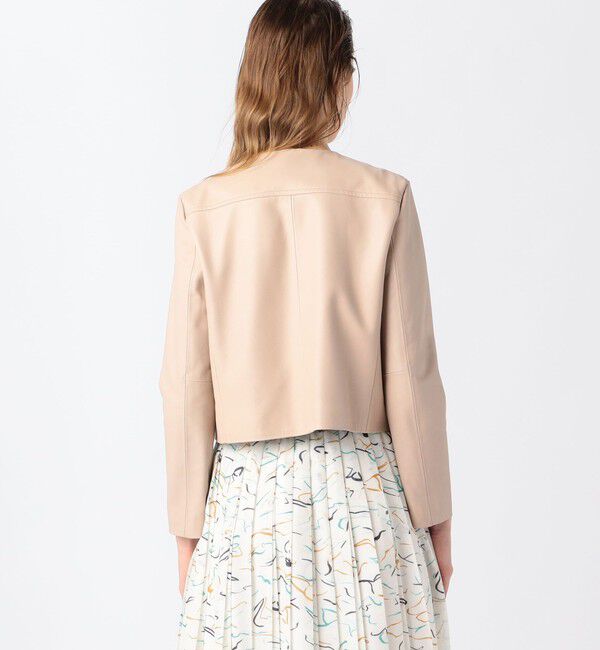 Ballsey「ラムレザー ジップアップブルゾン」|ブルゾン・スタジャン|