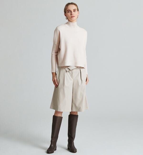 Ballsey「レザーライクウェットクロス ハイウエストハーフパンツ」|その他|