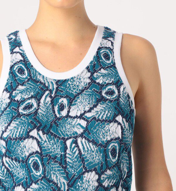 GALERIE VIE「リーフジャカードニット タンクトップ」|ニット・セーター|