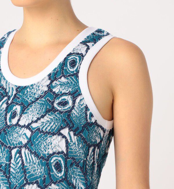 GALERIE VIE「リーフジャカードニット タンクトップ」|ニット・セーター|