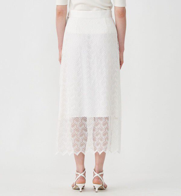 Ballsey「ジオメトリックレース ラップロングスカート」|タイト|