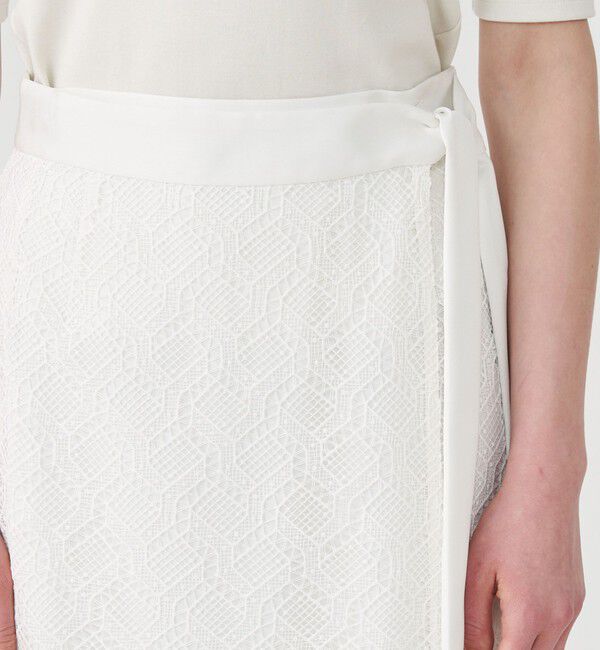 Ballsey「ジオメトリックレース ラップロングスカート」|タイト|