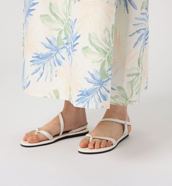 GALERIE VIE「ボタニカルジャカードプリント イージーワイドスカート」|フレア|