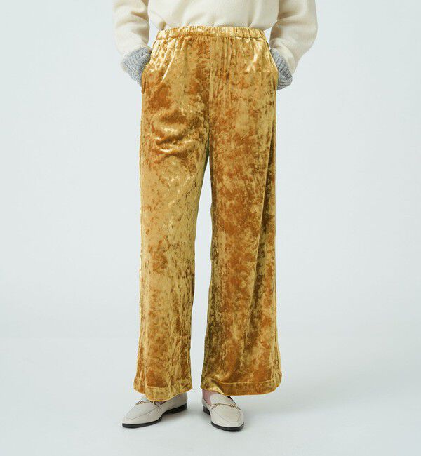 MACPHEE「クラッシュベロア イージーワイドパンツ」|その他|