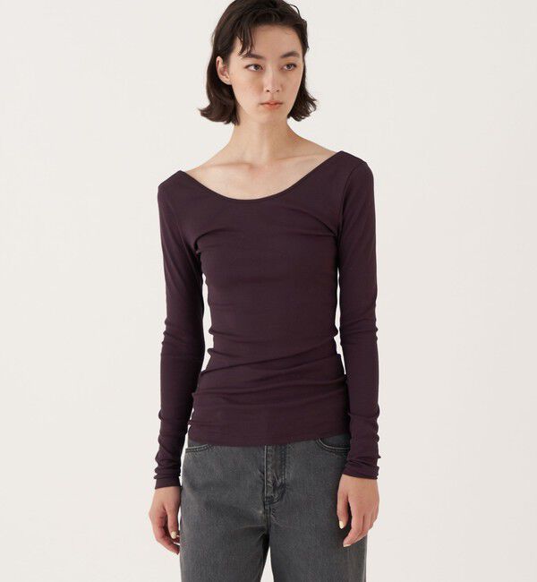 DES PRES「ベーシックサーキュラーリブ ラウンドネックプルオーバー」|Tシャツ・カットソー|